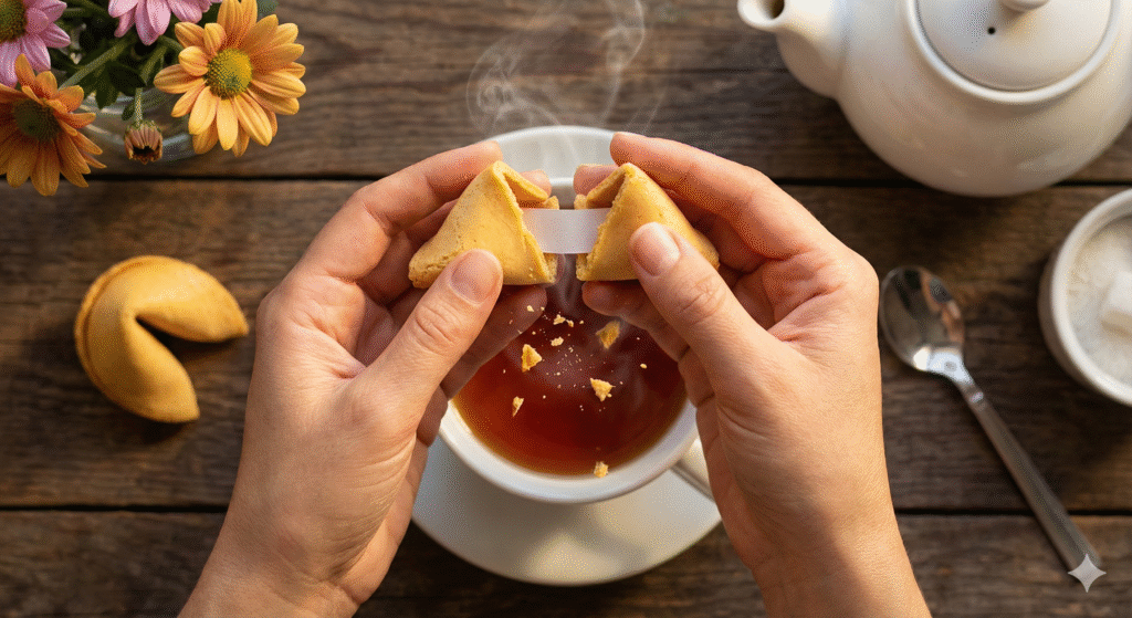 Crack a cookie over tea